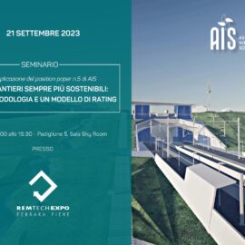 RemTech Expo 2023: AIS organizza un seminario dedicato al Cantiere Sostenibile