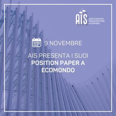 Cantiere sostenibile e Stakeholder engagement: il 9 novembre AIS presenta i suoi Position Paper a Ecomondo