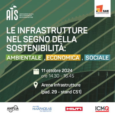 Convegno AIS al SAIE 2024: “Le infrastrutture nel segno della sostenibilità”